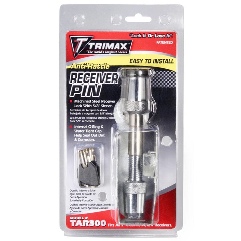 TRIMAX TAR300 Anti-Rattle 5/8" Keyed Receiver Locking Pin System